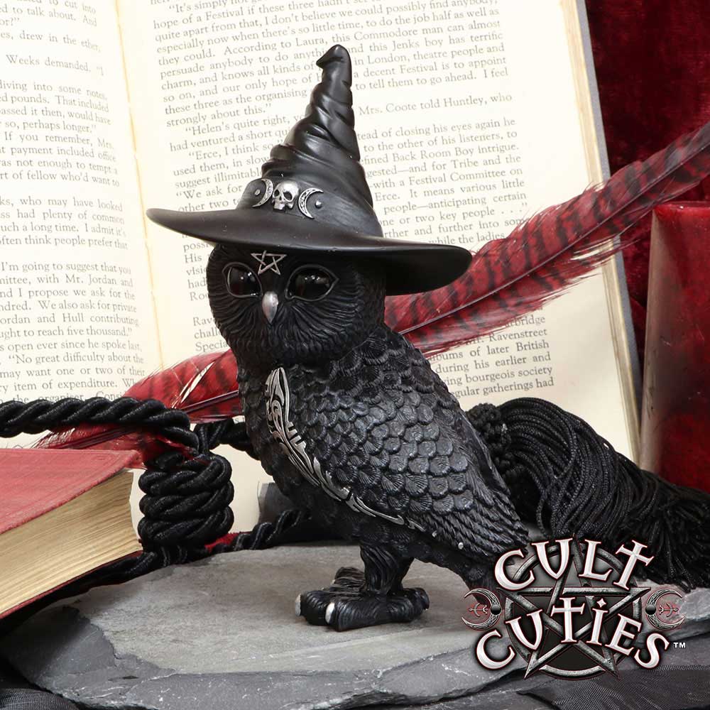 Owlocen Witches Hat Occult Owl Figurine 13.5cm 6