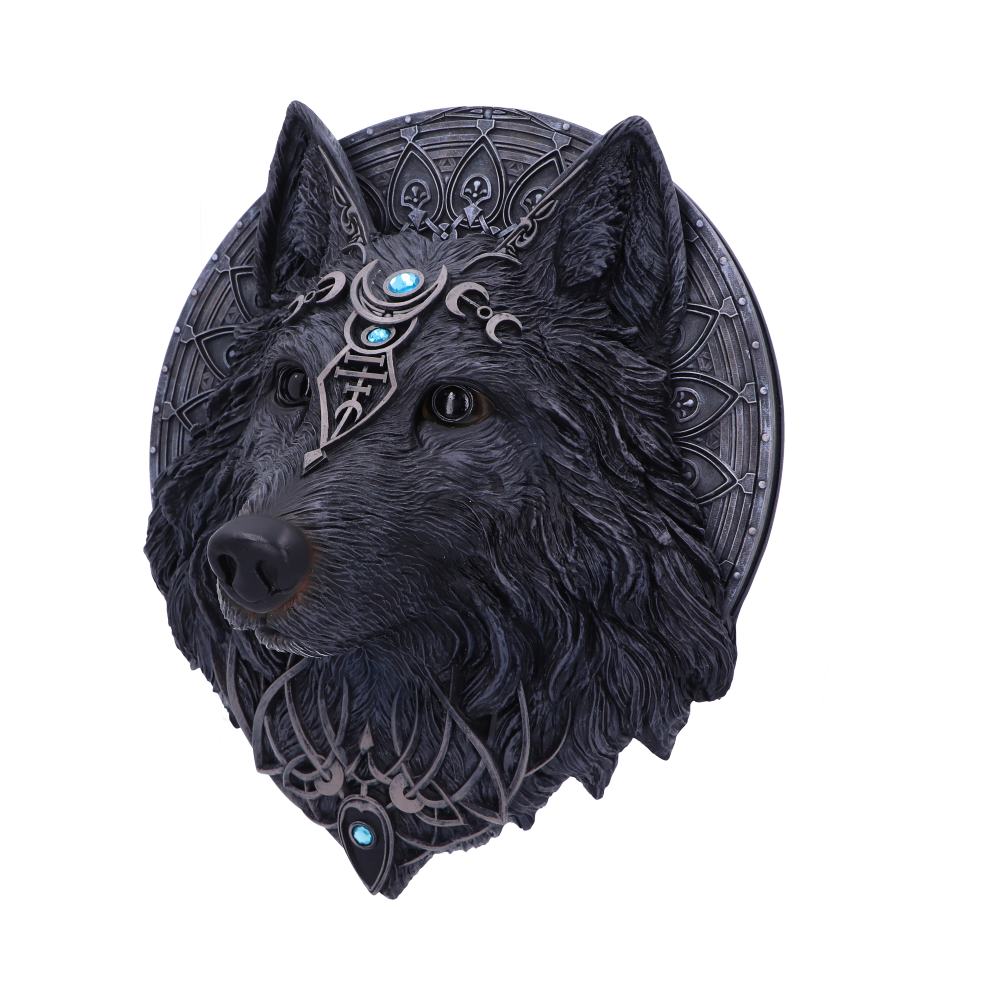 Dark Gothic Magical Wolf Moon Wall Hanging Plaque 30cm 2