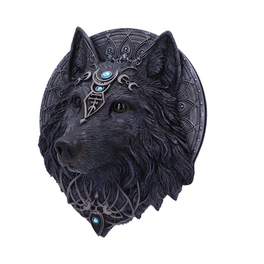 Dark Gothic Magical Wolf Moon Wall Hanging Plaque 30cm 2