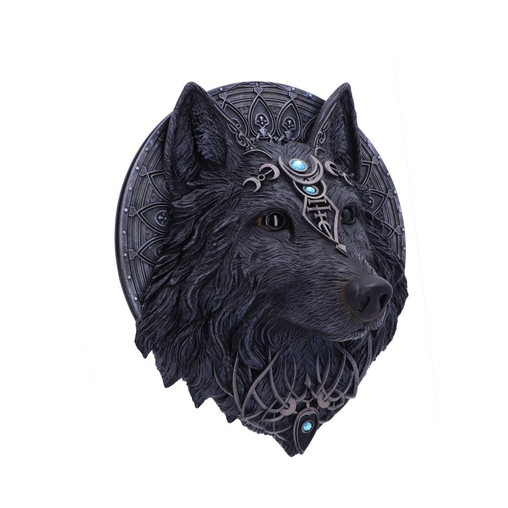 Dark Gothic Magical Wolf Moon Wall Hanging Plaque 30cm 3