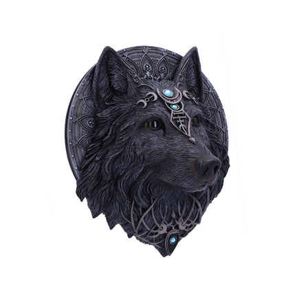 Dark Gothic Magical Wolf Moon Wall Hanging Plaque 30cm 3