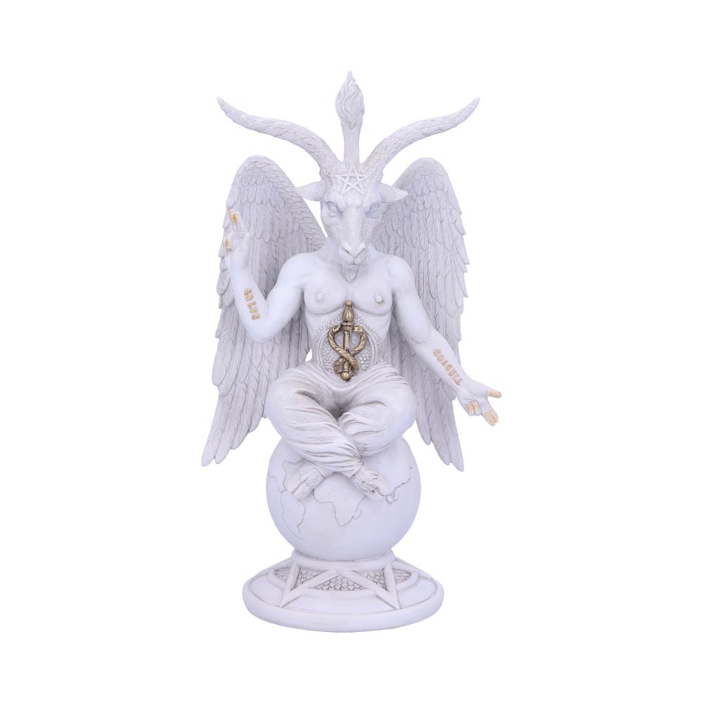 Dark Lord 26cm White Baphomet Figurine 1