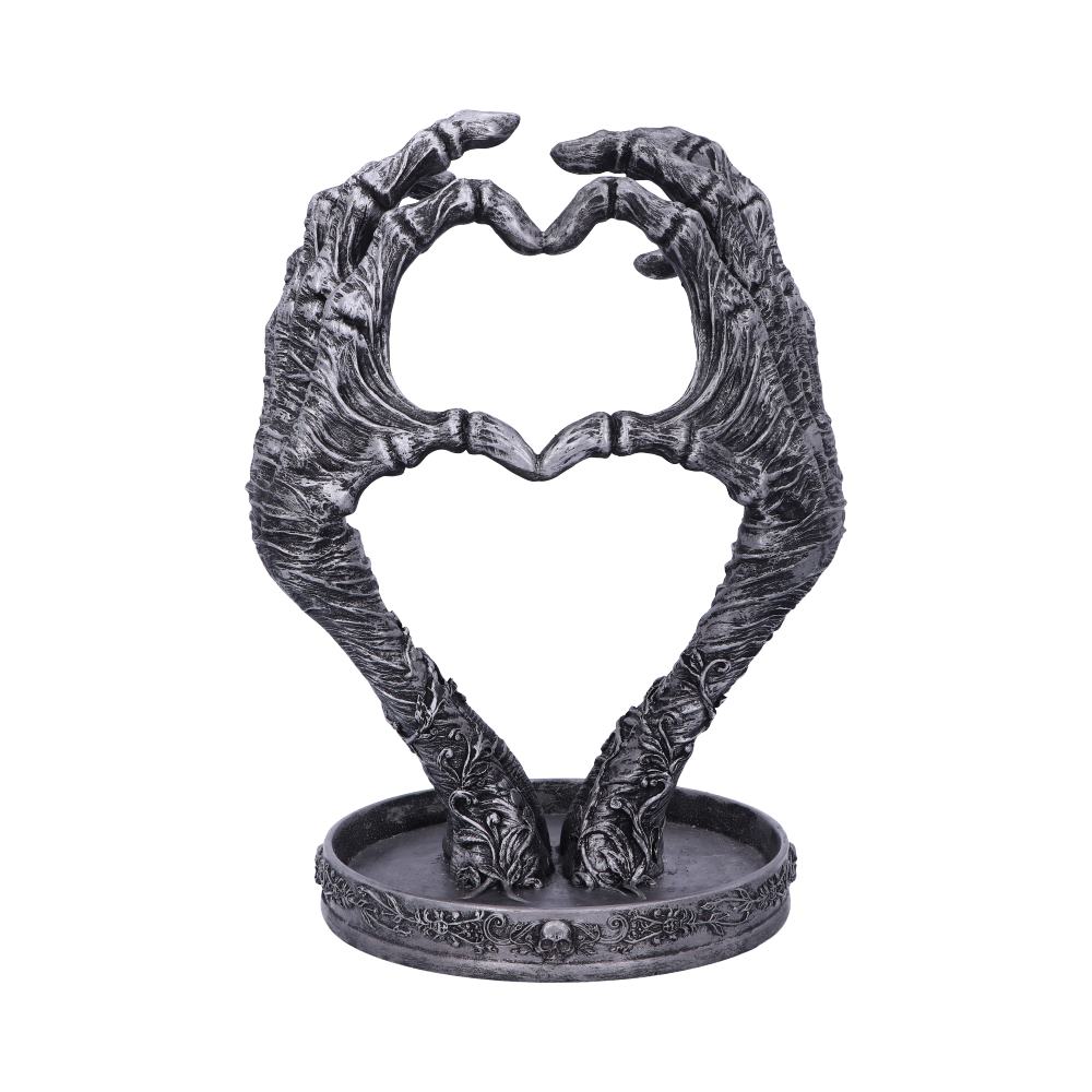 Gothic Mummified Love Heart Hands Jewellery Dish Holder 22cm 1