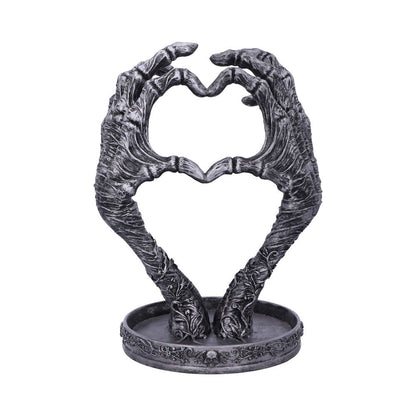 Gothic Mummified Love Heart Hands Jewellery Dish Holder 22cm 1