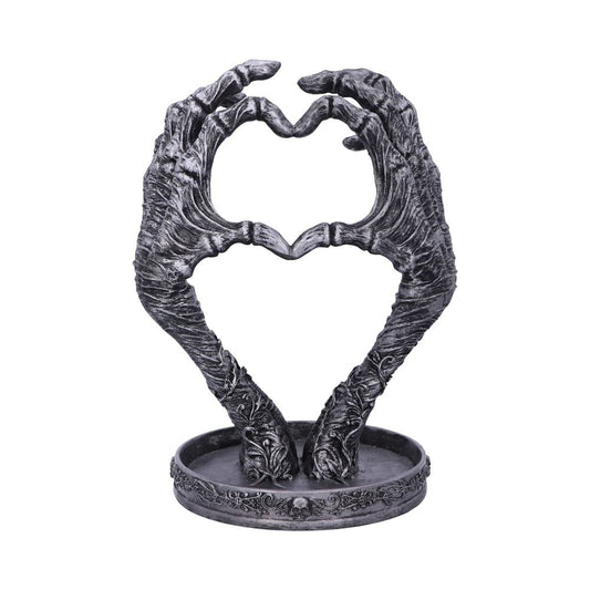 Gothic Mummified Love Heart Hands Jewellery Dish Holder 22cm 1