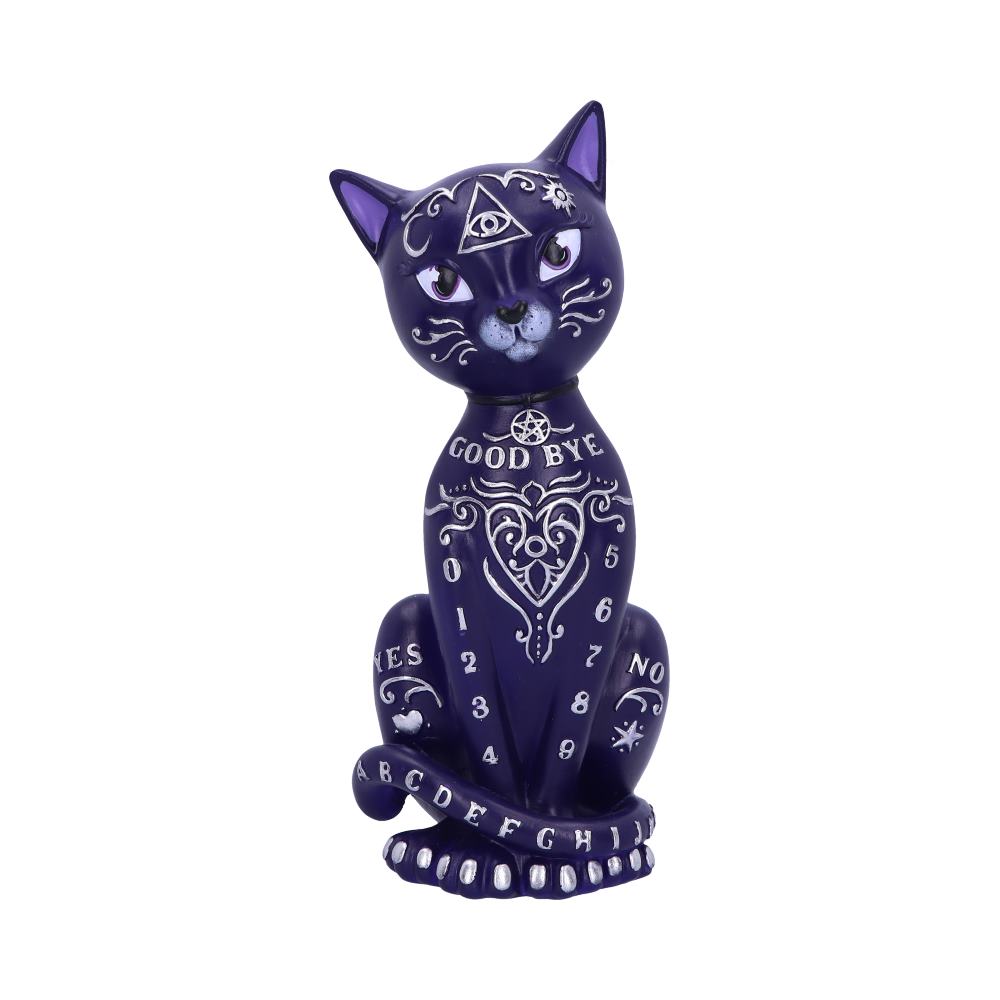 Purple Mystic Kitty 26cm Ouija Cat Figurine 1