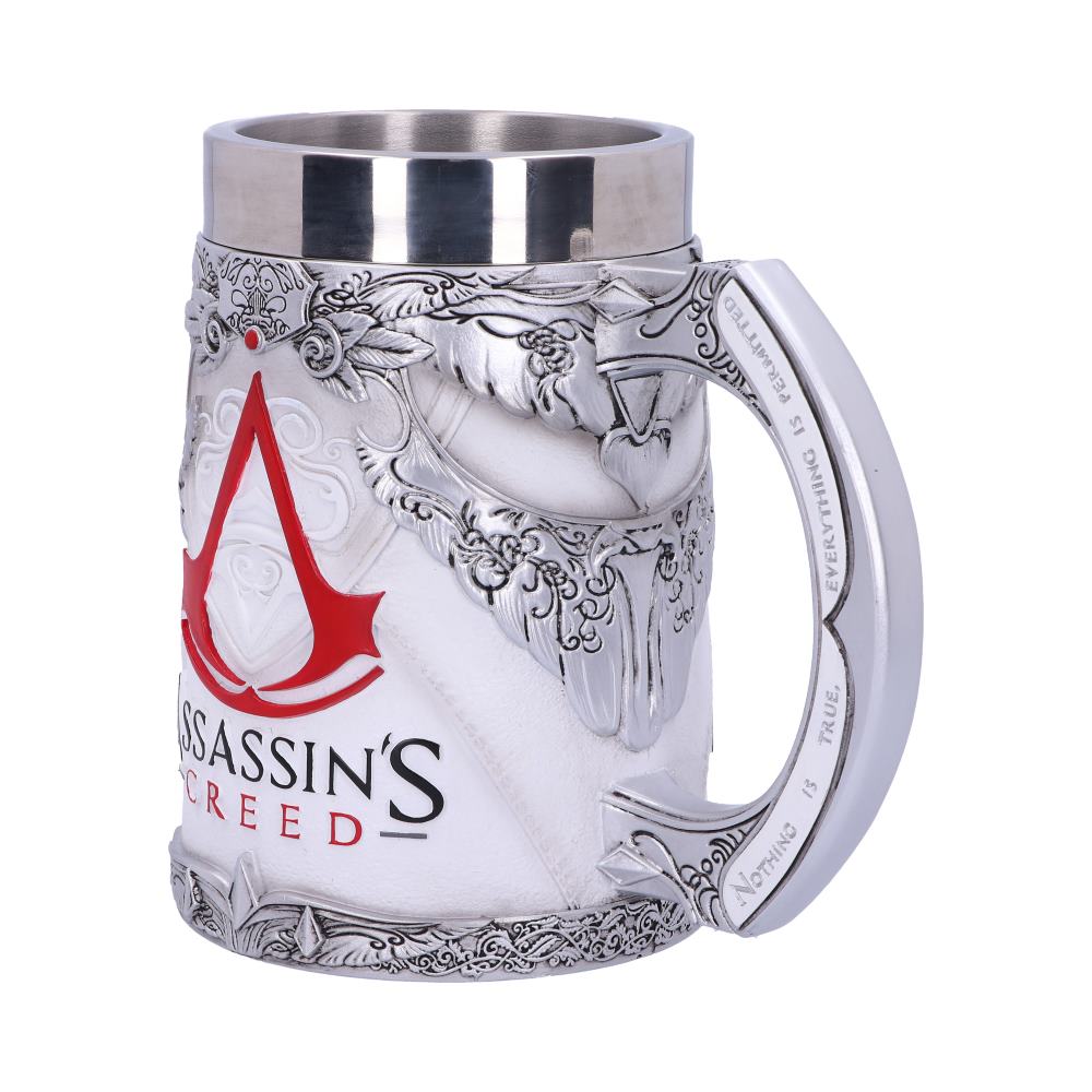 Assassins Creed White Game Tankard 15.5cm Officially Licensed Drinking Mug