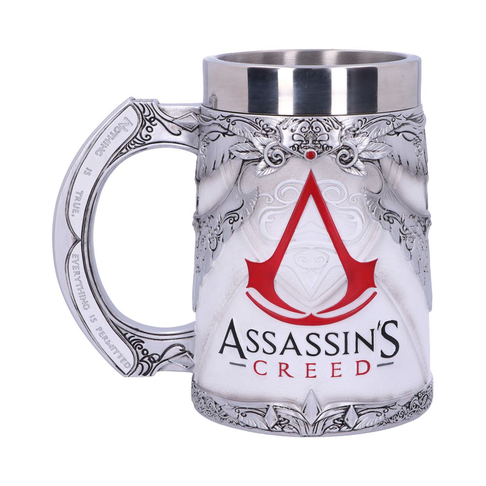 Assassins Creed White Game Tankard 15.5cm Officially Licensed Drinking Mug