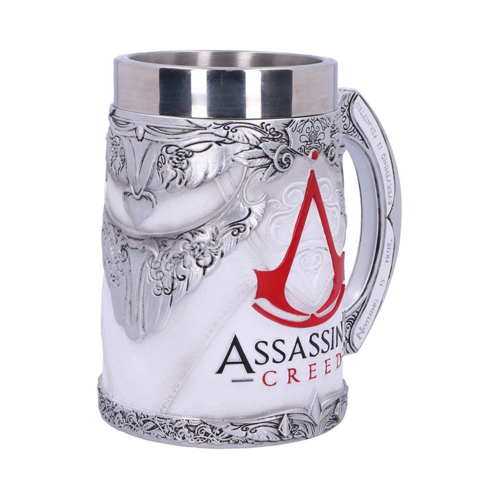 Assassins Creed White Game Tankard 15.5cm Officially Licensed Drinking Mug