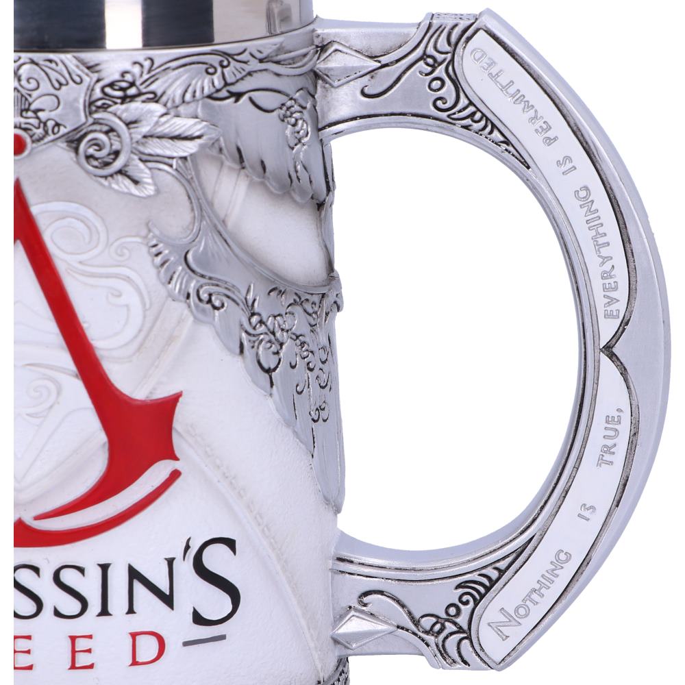 Assassins Creed White Game Tankard 15.5cm Officially Licensed Drinking Mug