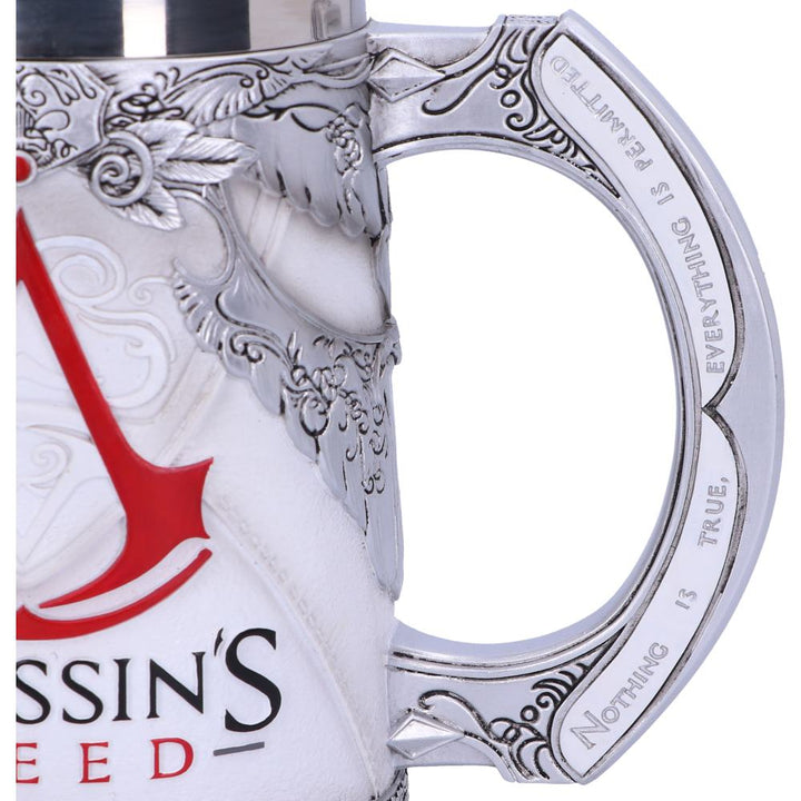 Assassins Creed White Game Tankard 15.5cm Officially Licensed Drinking Mug