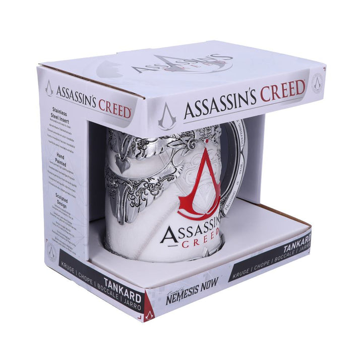 Assassins Creed White Game Tankard 15.5cm Officially Licensed Drinking Mug
