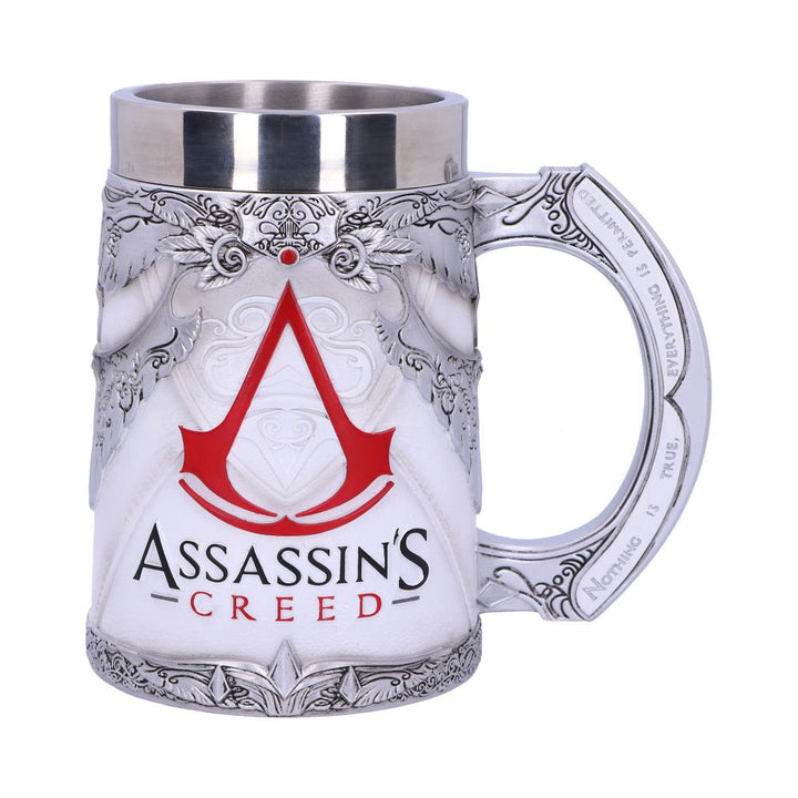 Assassins Creed White Game Tankard 15.5cm Officially Licensed Drinking Mug