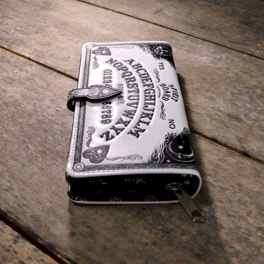 White Spirit Board Embossed Ouija Purse 18.5cm 8