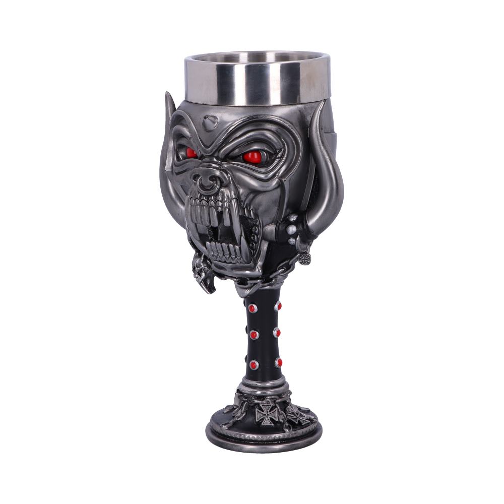 Motorhead Snaggletooth Warpig Goblet Glass 19.5cm Officially Licensed Drinking Mug 2