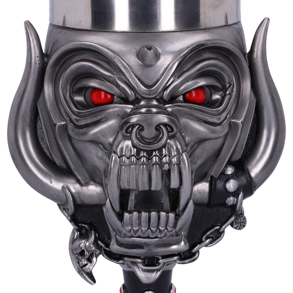 Motorhead Snaggletooth Warpig Goblet Glass 19.5cm Officially Licensed Drinking Mug 5