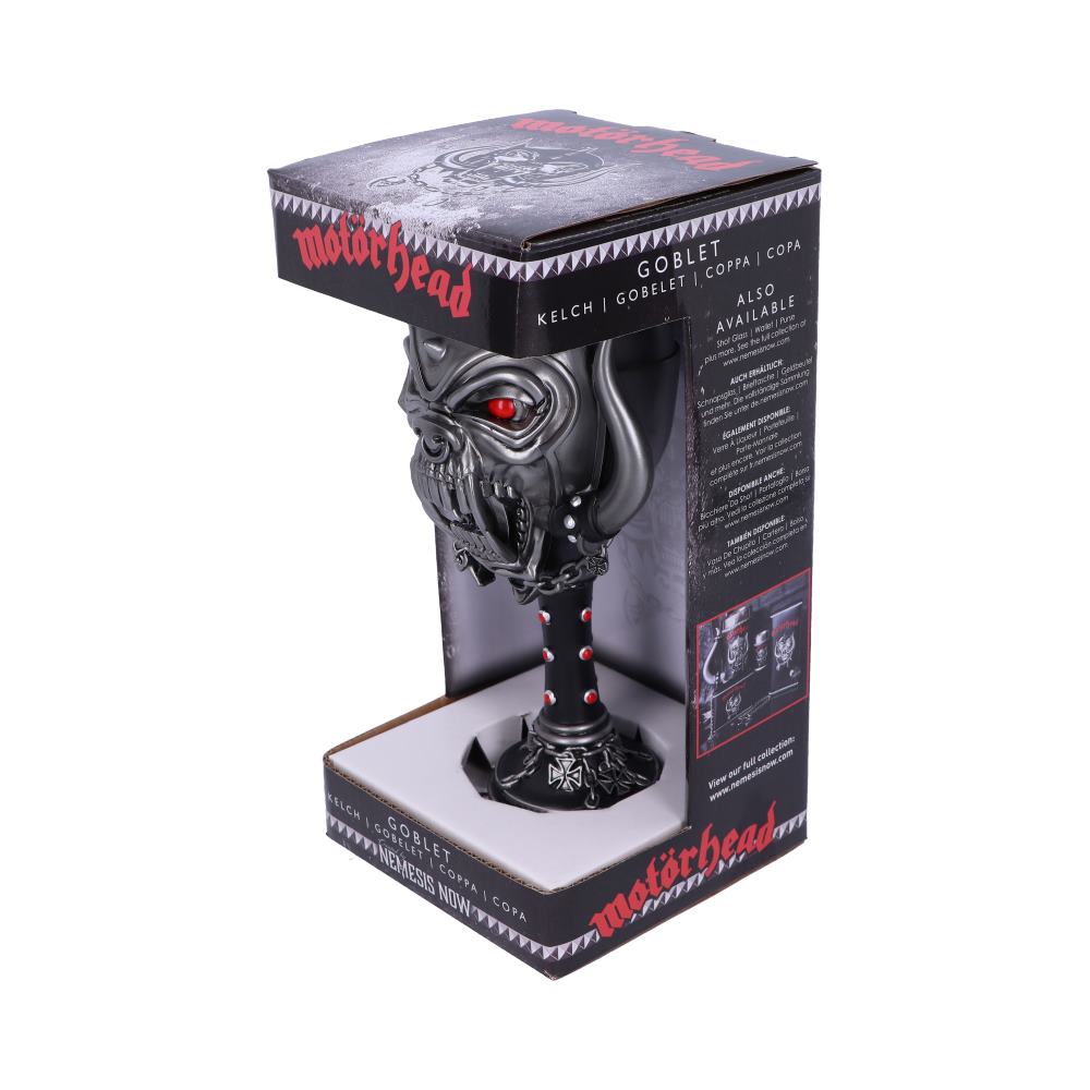 Motorhead Snaggletooth Warpig Goblet Glass 19.5cm Officially Licensed Drinking Mug 7