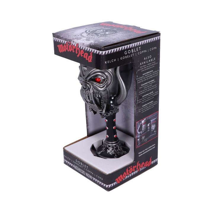 Motorhead Snaggletooth Warpig Goblet Glass 19.5cm Officially Licensed Drinking Mug 7
