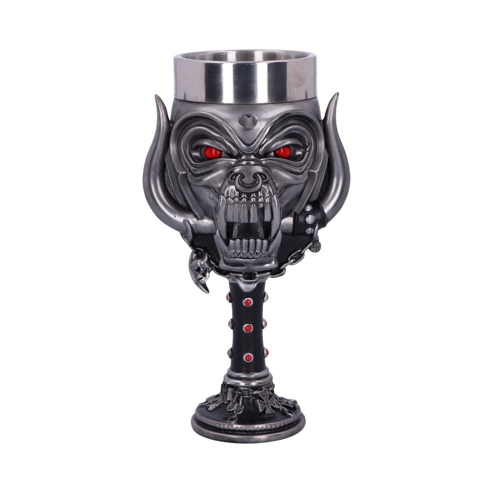 Motorhead Snaggletooth Warpig Goblet Glass 19.5cm Officially Licensed Drinking Mug 1