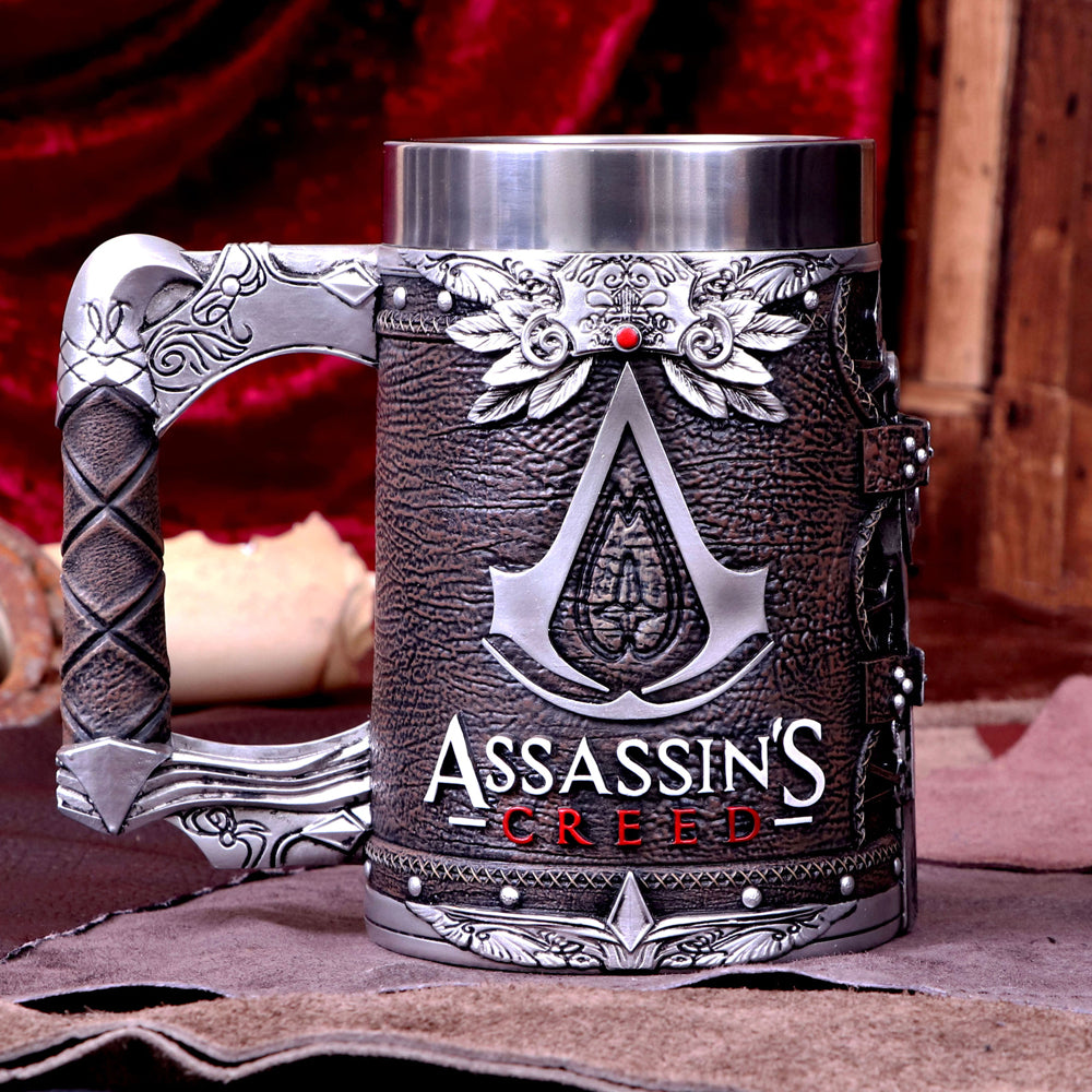 Assassins Creed Brown Hidden Blade Game Tankard the Brotherhood 15.5cm 8