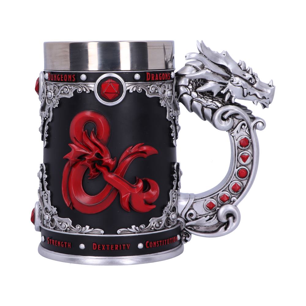 Dungeons Dragons Fantasy Role Play Die D20 Tankard 15.5cm 1