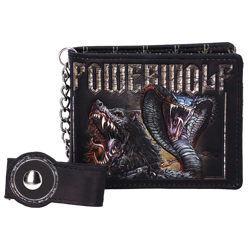 Powerwolf Kiss of the Cobra King Embossed Wallet Officially Licensed 1