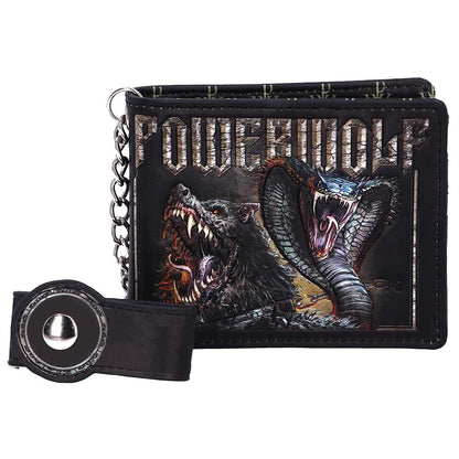Powerwolf Kiss of the Cobra King Embossed Wallet Officially Licensed 1