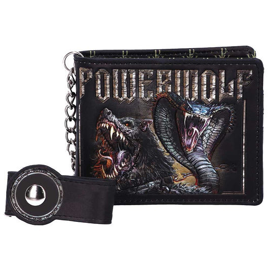 Powerwolf Kiss of the Cobra King Embossed Wallet Officially Licensed 1