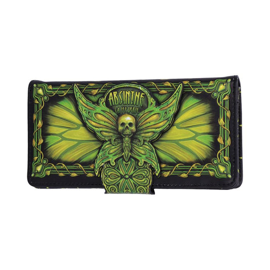 Absinthe La Fee Verte Green Fairy Embossed Purse 18.5cm 1