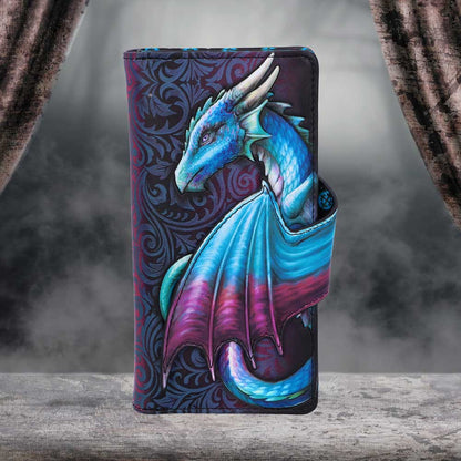 Take Flight Purse Blue Dragon Wallet Embossed 18.5cm 8