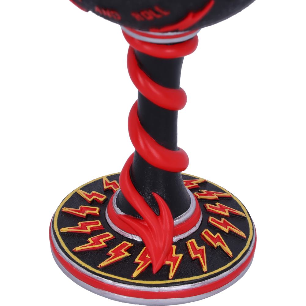 ACDC High Voltage Rock and Roll Goblet Lighting Horns Wine Glass 19.5cm 6