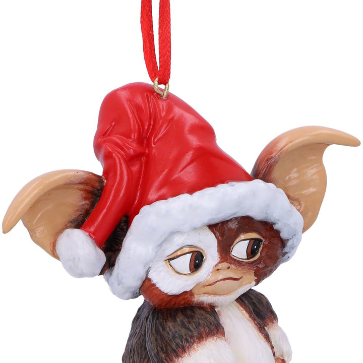 Gremlins Gizmo in Santa Hat Hanging Festive Decorative Ornament 10.3cm