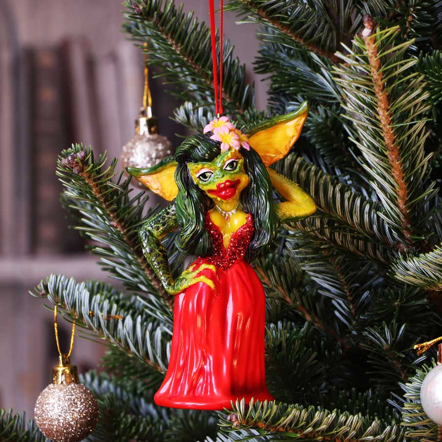 Gremlins Greta Female Red Dress Gremlin Hanging Festive Decorative Ornament 13cm 7