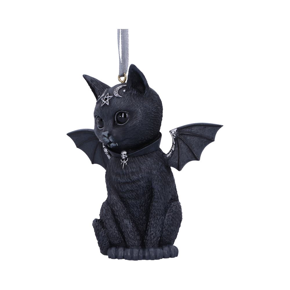 Malpuss Black Bat Cat Hanging Decorative Ornament 9.2cm 2