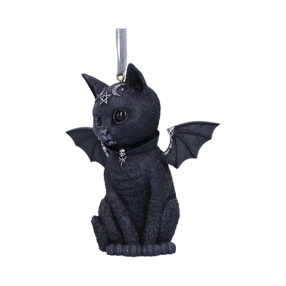 Malpuss Black Bat Cat Hanging Decorative Ornament 9.2cm 2