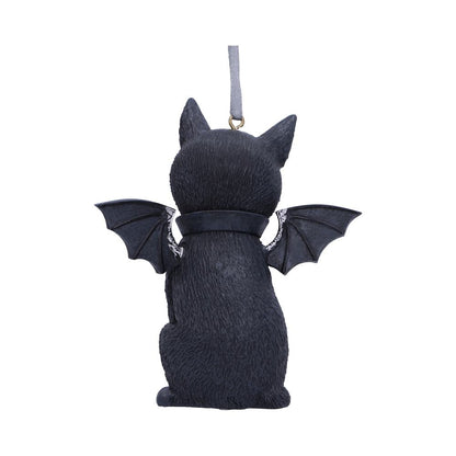 Malpuss Black Bat Cat Hanging Decorative Ornament 9.2cm 3