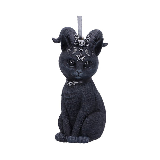 Pawzuph Black Horned Cat Hanging Decorative Ornament 10cm 1