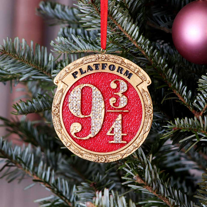 Harry Potter Train Platform 9 3/4 Hanging Festive Decorative Ornament 8.2cm