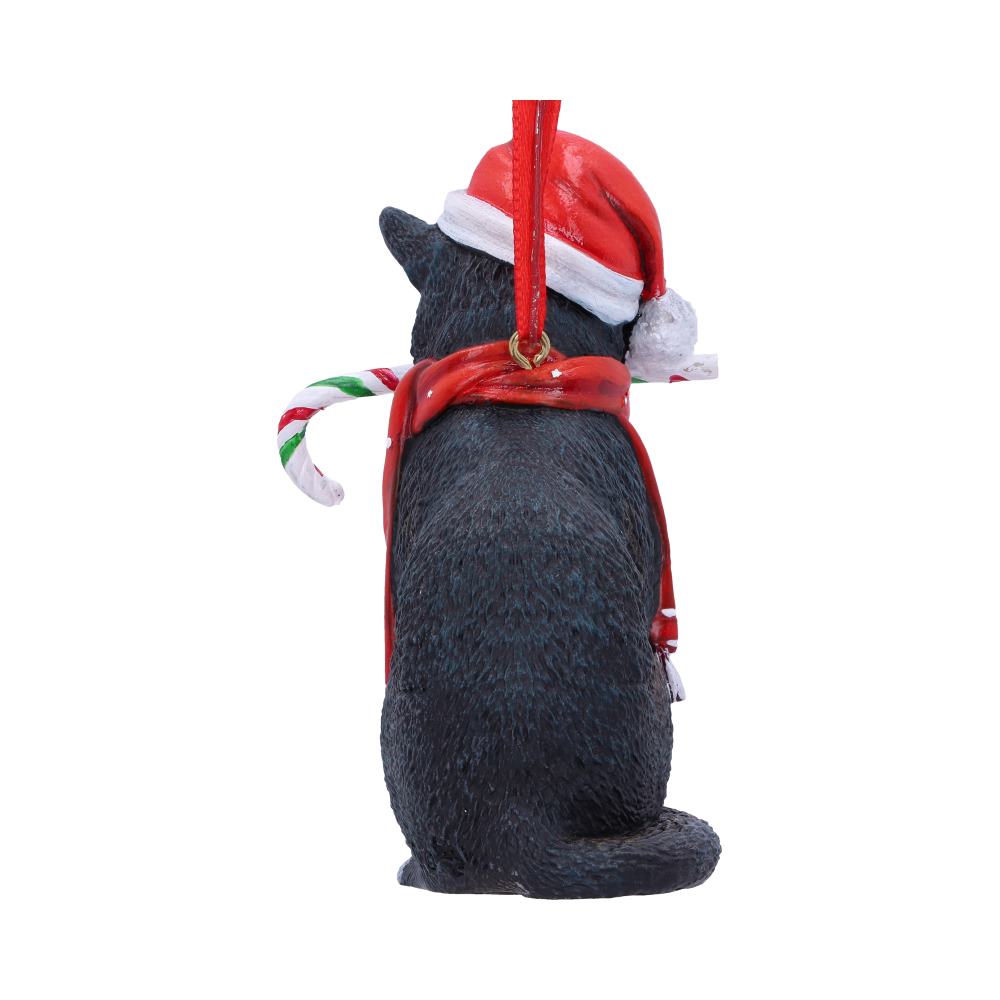 Candy Cane Cat Hanging Ornament 9cm by Lisa Parker Christmas Tree Decoration 3