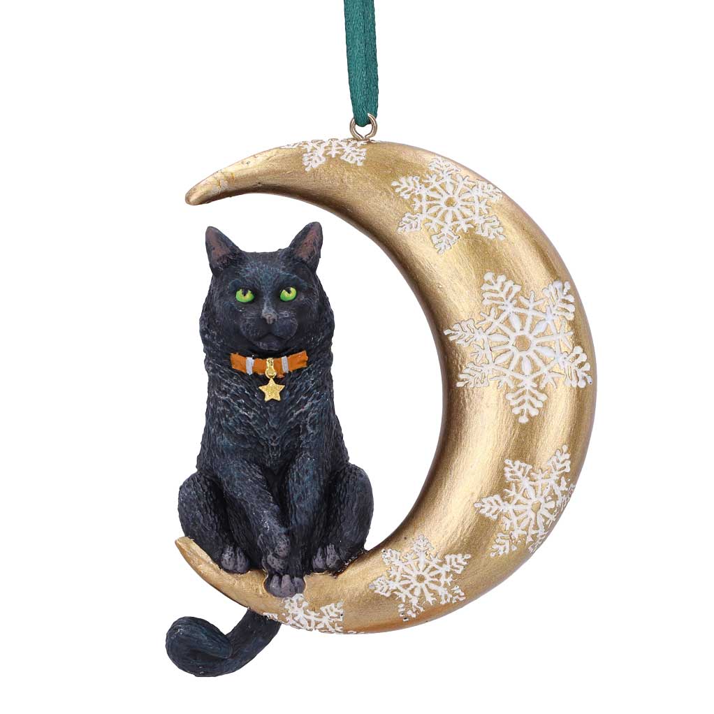 Moon Cat Hanging Ornament 9cm by Lisa Parker Christmas Tree Decoration 1
