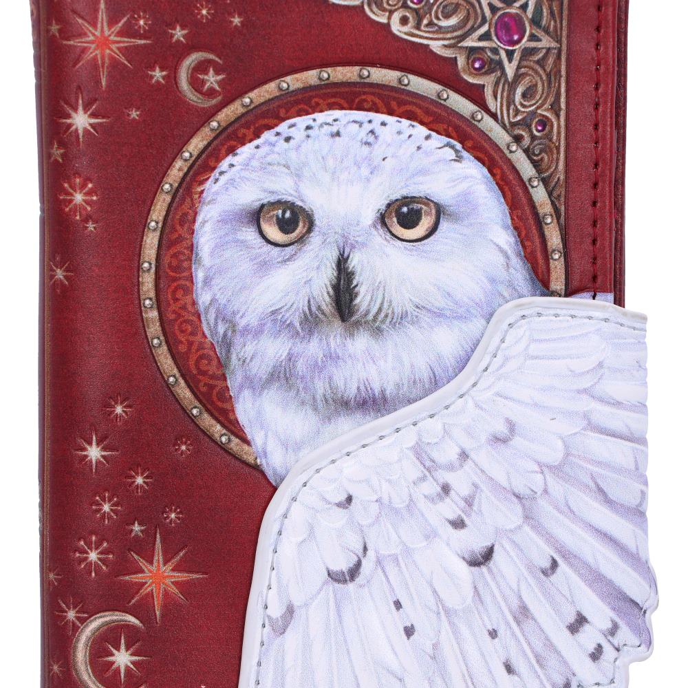 Magical Flight Embossed Purse 18.5cm Red with White Owl Design 5