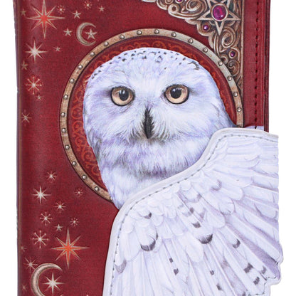 Magical Flight Embossed Purse 18.5cm Red with White Owl Design 5