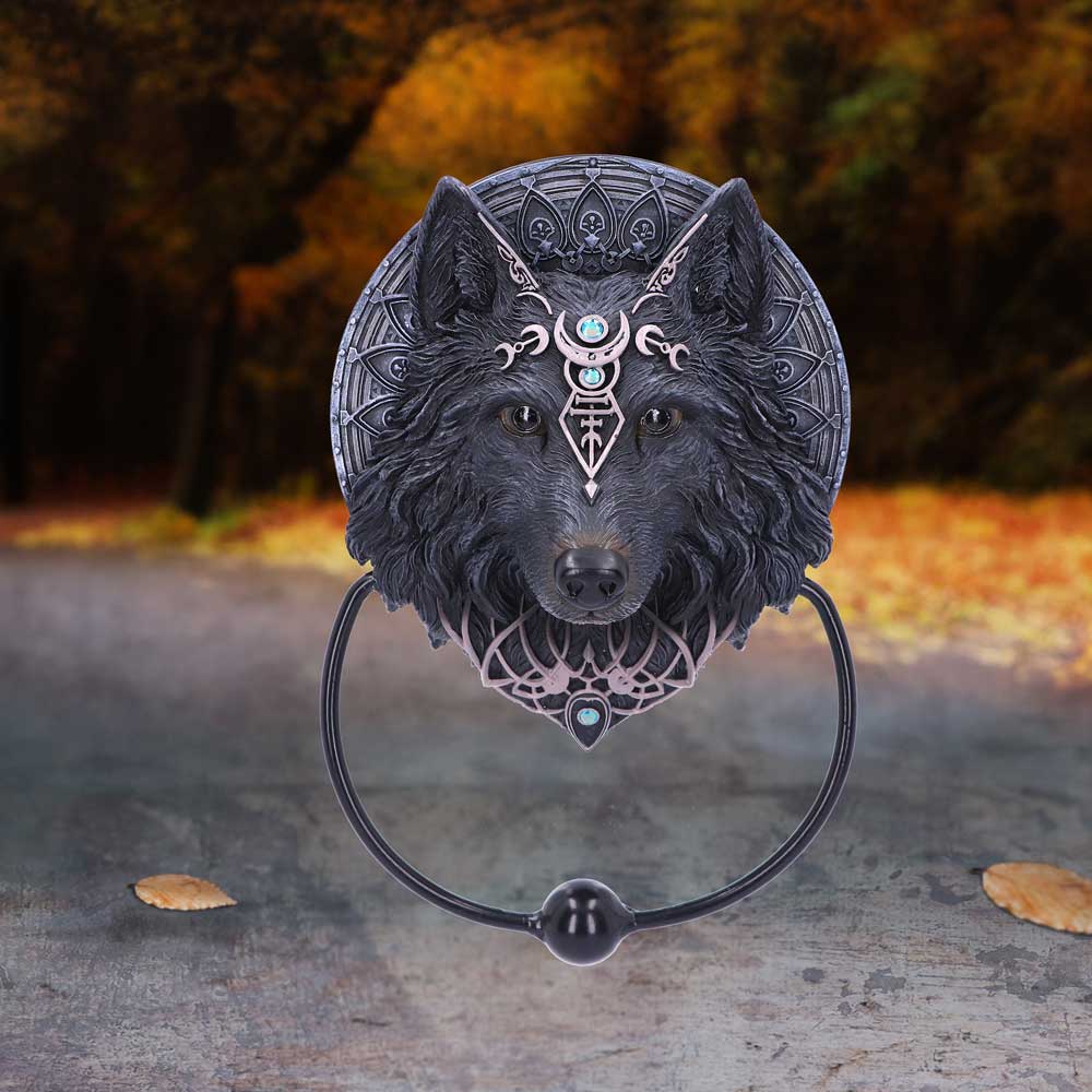 Wolf Moon Door Knocker 20.5cm 7