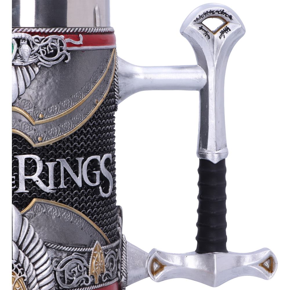 Lord of the Rings Aragorn Tankard 15.5cm Officially Licensed LOTR Drinking Mug 6