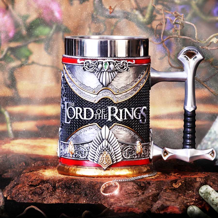 Lord of the Rings Aragorn Tankard 15.5cm Officially Licensed LOTR Drinking Mug 10