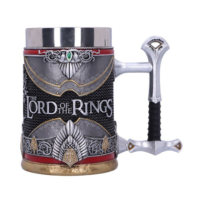 Lord of the Rings Aragorn Tankard 15.5cm Officially Licensed LOTR Drinking Mug 1