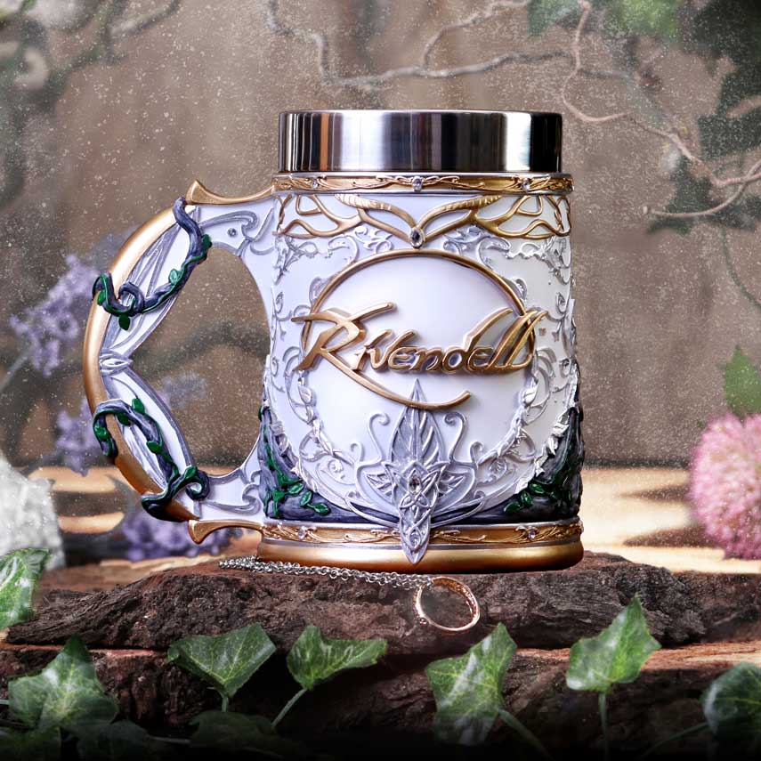 Lord of the Rings Rivendell Tankard 15.5cm Officially Licensed 7