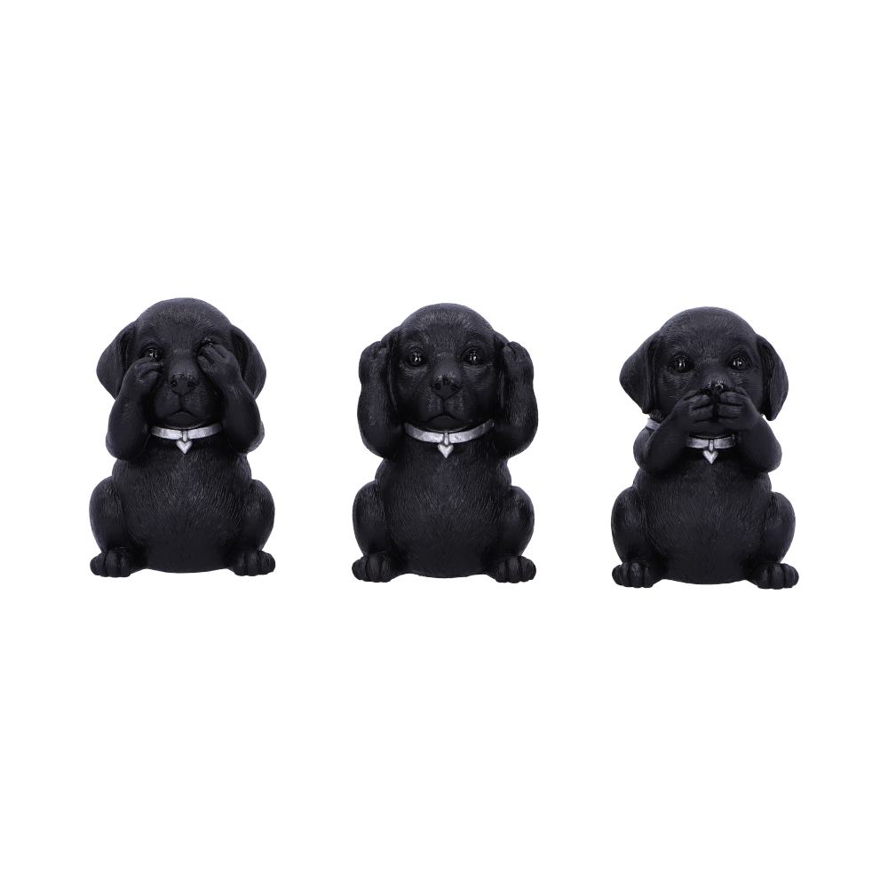 Three Wise Labradors 8.5cm Resin Decoration Statue 1