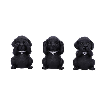 Three Wise Labradors 8.5cm Resin Decoration Statue 1