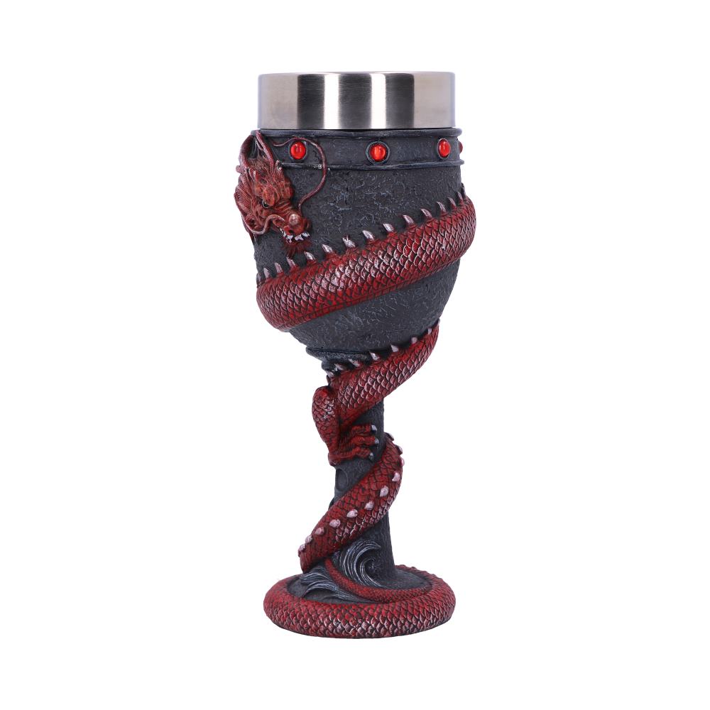 Dragon Coil Goblet Red 20cm 2